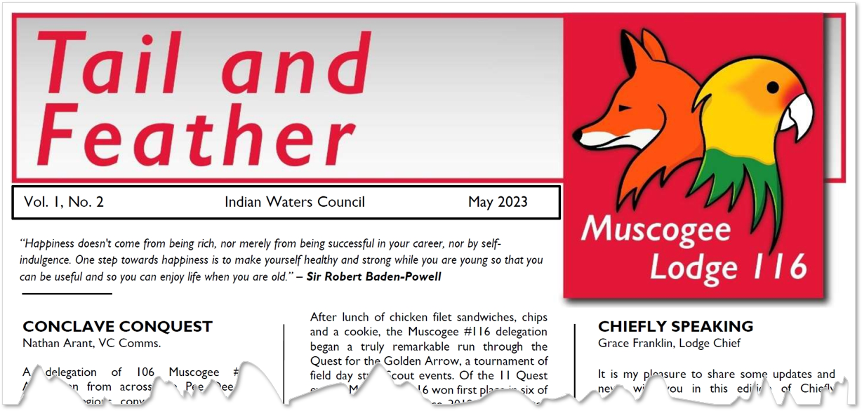 Tail and Feather Newsletter