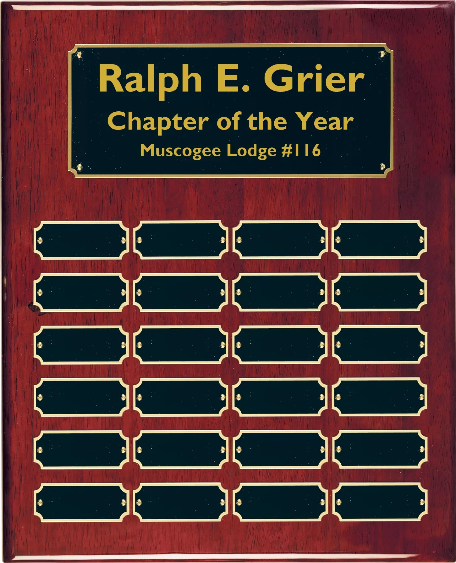 Chapter Award Plaque